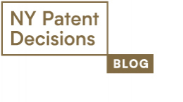 NY Patent Decisions Blog